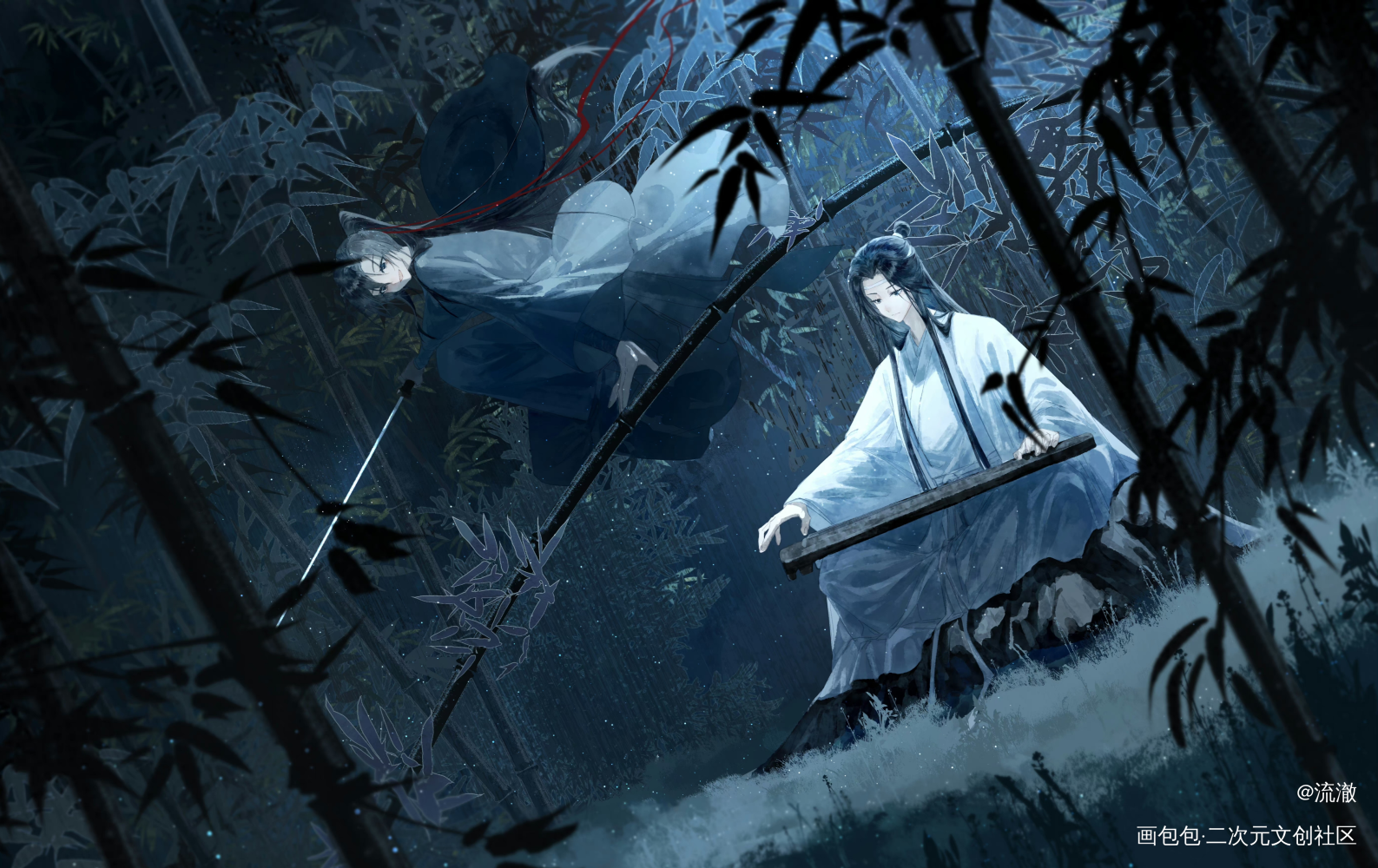 叽生贺_魔道祖师忘羡绘画作品