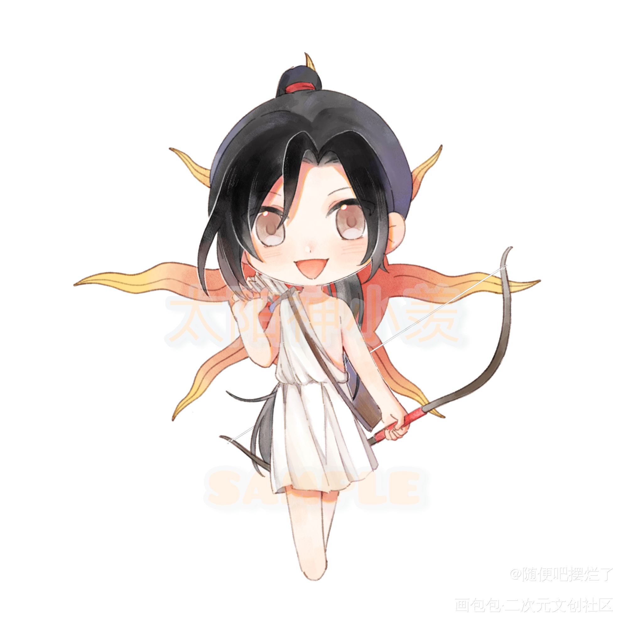 太阳神小羡_魔道祖师忘羡魏无羡·魔道祖师设定小宴·蓝忘机0123生贺n小时绘画作品