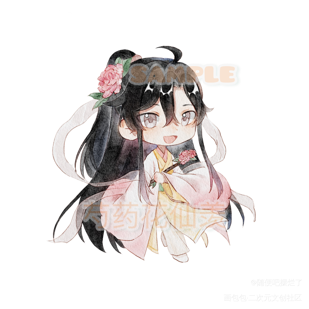 花仙子小羡~_魔道祖师忘羡魏无羡·魔道祖师设定小宴·蓝忘机0123生贺n小时绘画作品