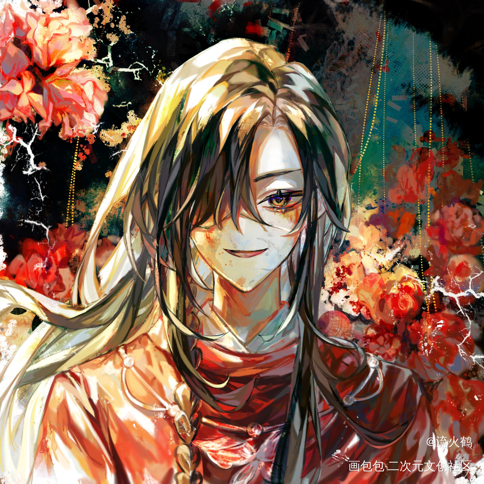 为你 花开满城_天官赐福花怜花城·天官赐福绘画绘画作品