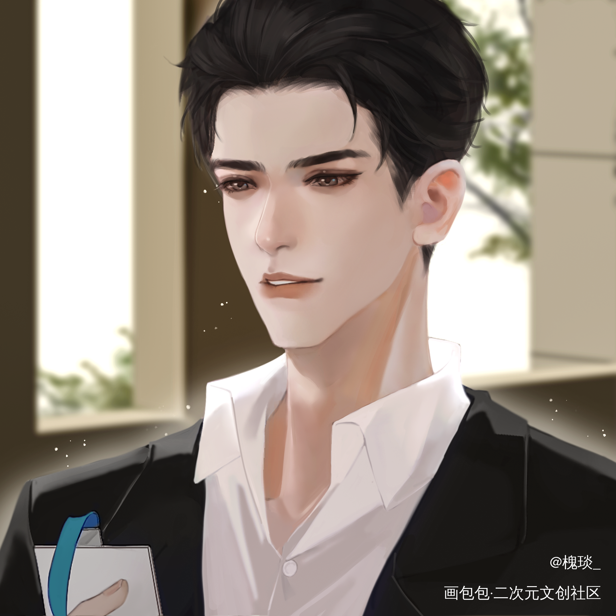 邂逅_针锋对决188男团顾青裴原炀绘画作品