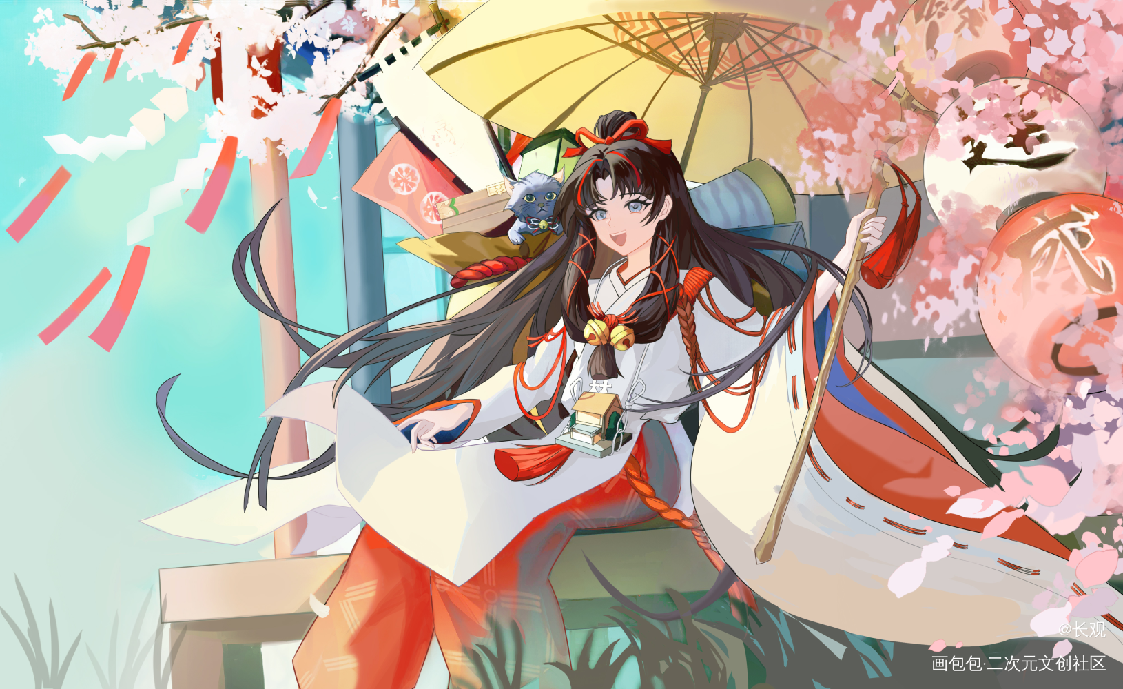 宝贝女儿！_阴阳师缘结神绘画作品