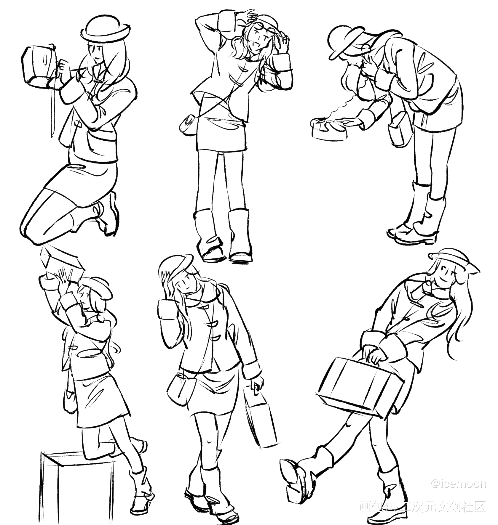 速写day29_奖学金计划绘画作品