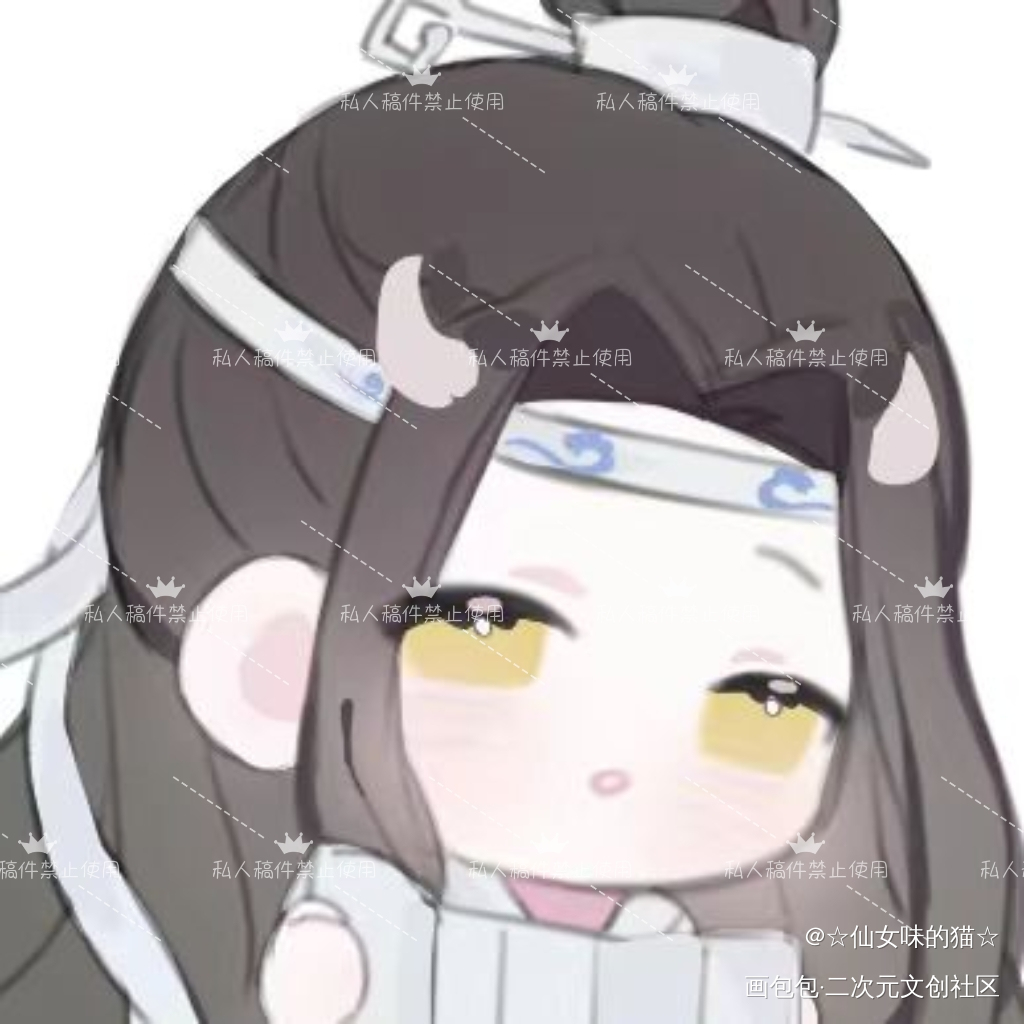 可爱是宝藏_魔道祖师角色拜年小技巧蓝忘机·魔道祖师Q版我要上首推绘画作品