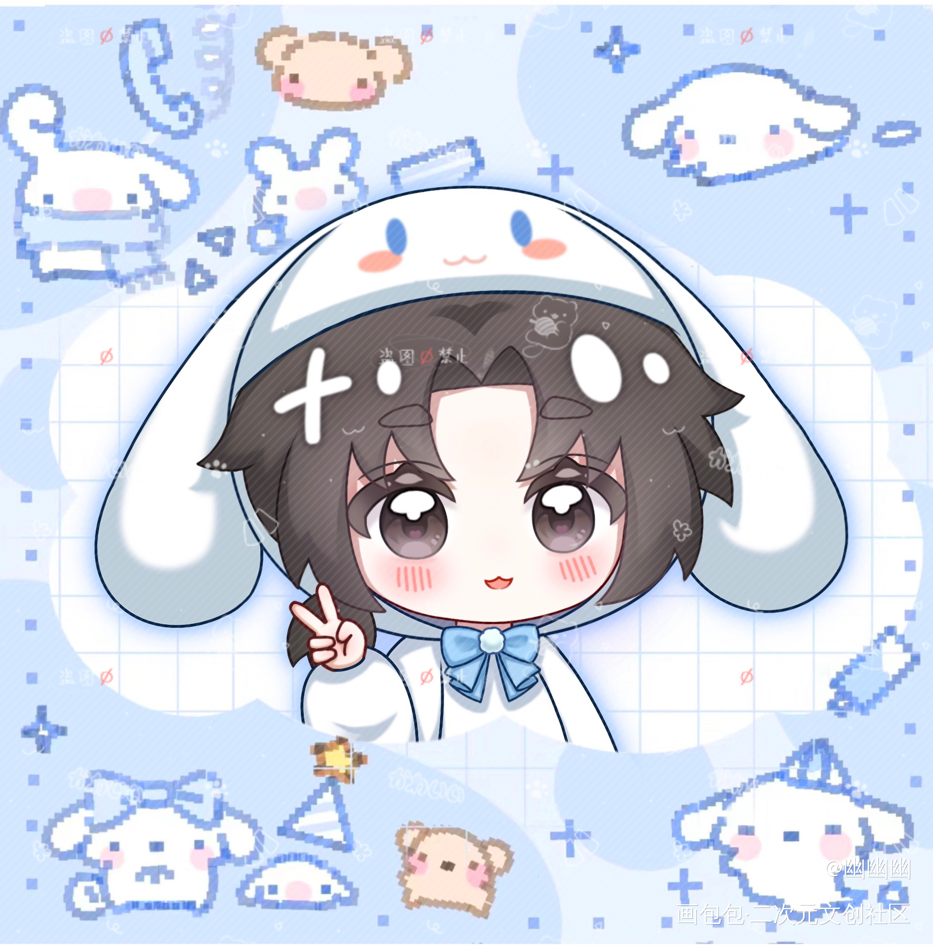 小周小夏_我只喜欢你的人设绘画作品