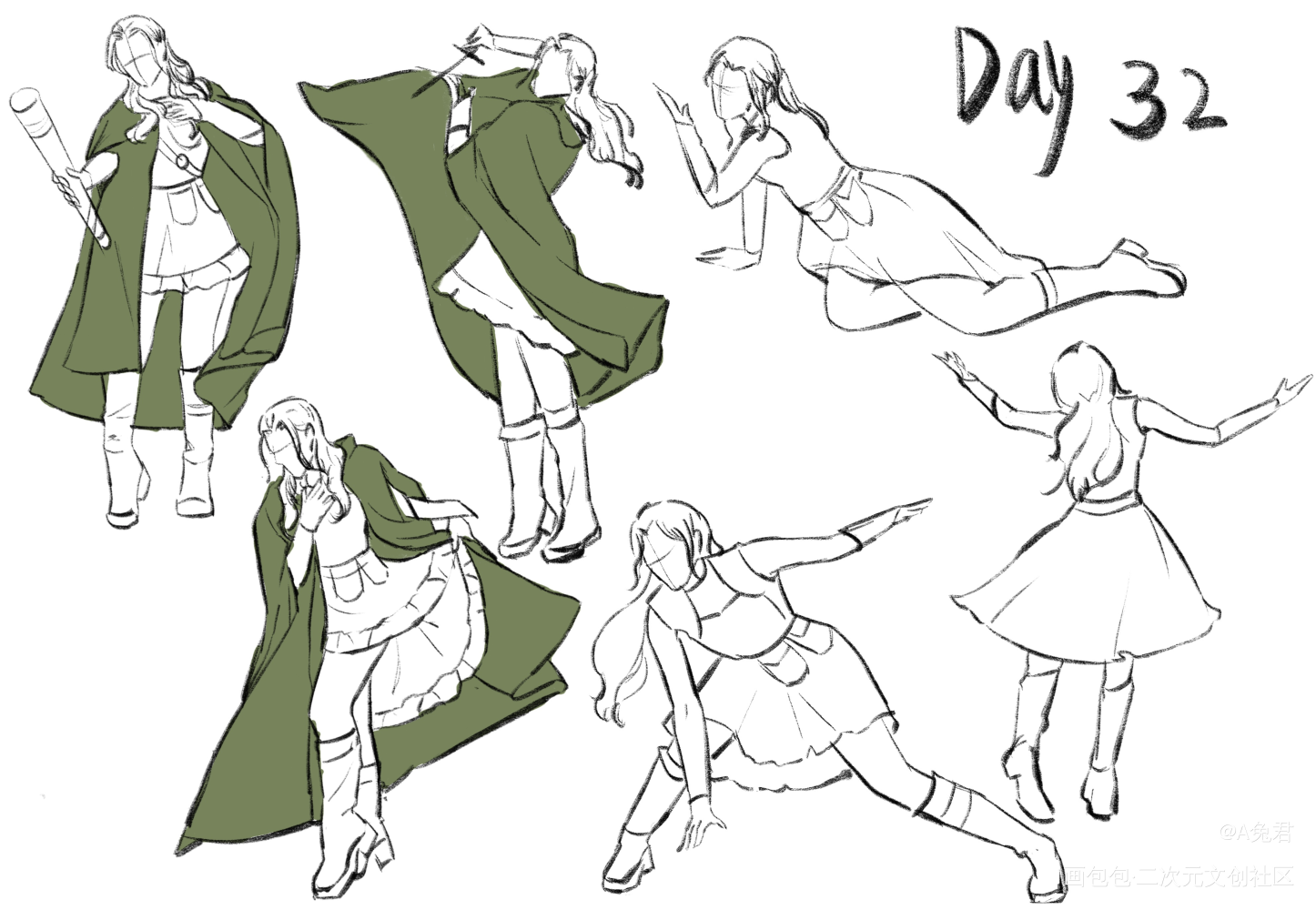 day 32_奖学金计划绘画作品