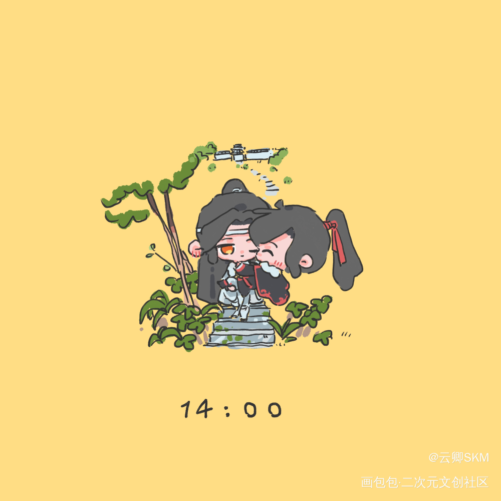 下山_魔道祖师绘画作品