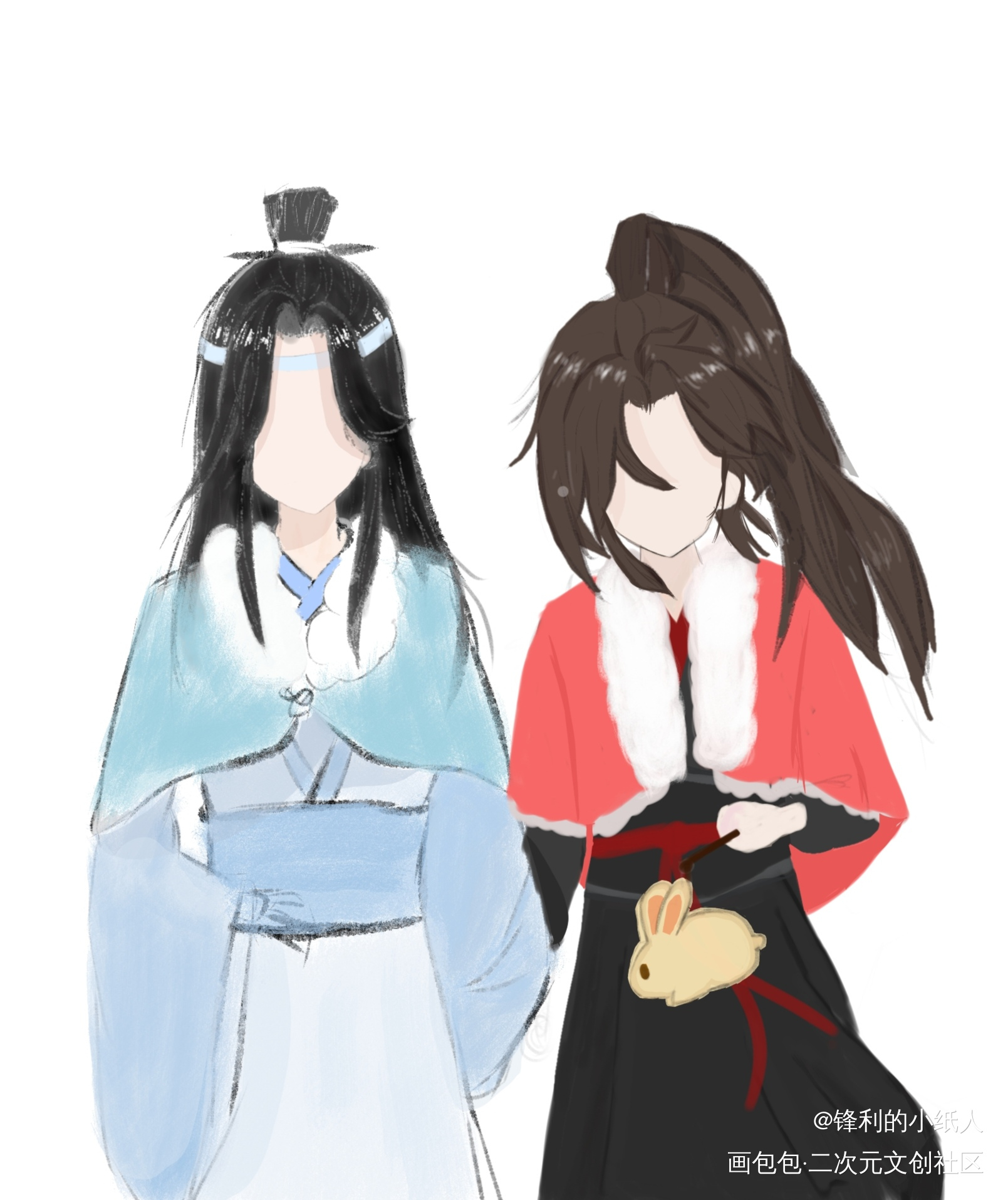 忘羡_魔道祖师角色拜年小技巧蓝忘机·魔道祖师魏无羡·魔道祖师我要上首推绘画作品
