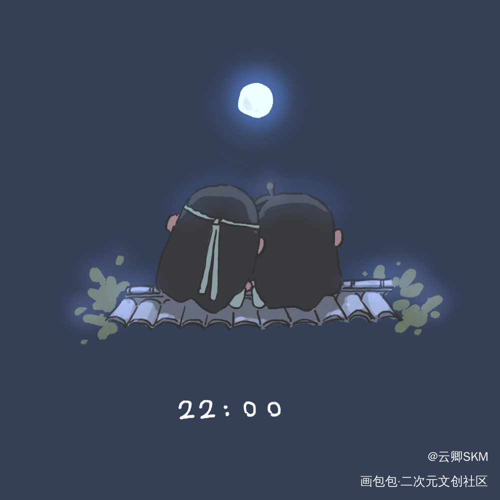 明月_魔道祖师绘画作品