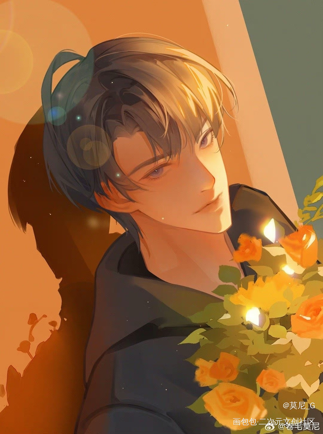 💐_恋与深空夏以昼色彩打卡60天挑战绘画作品