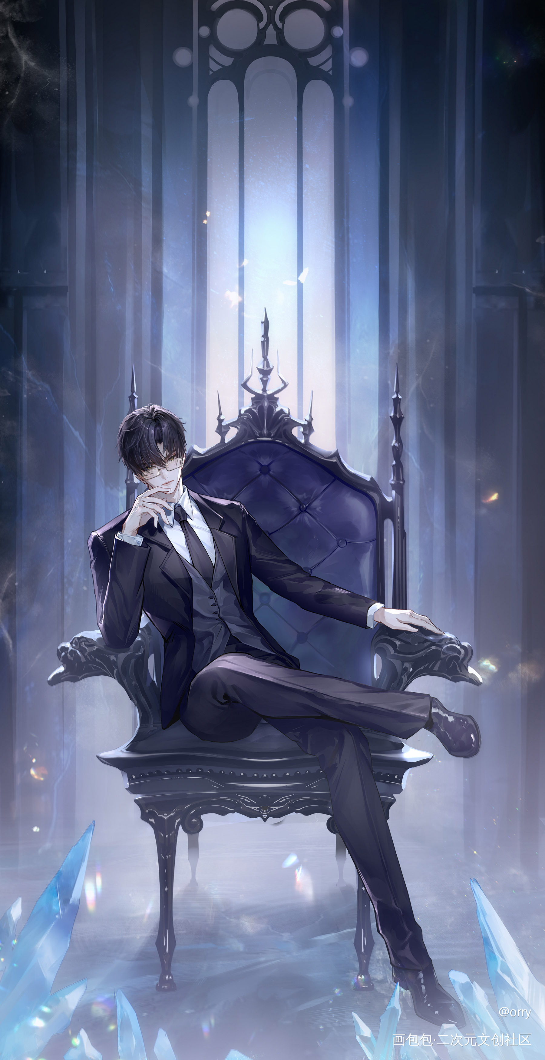 _恋与深空同人黎深绘画作品