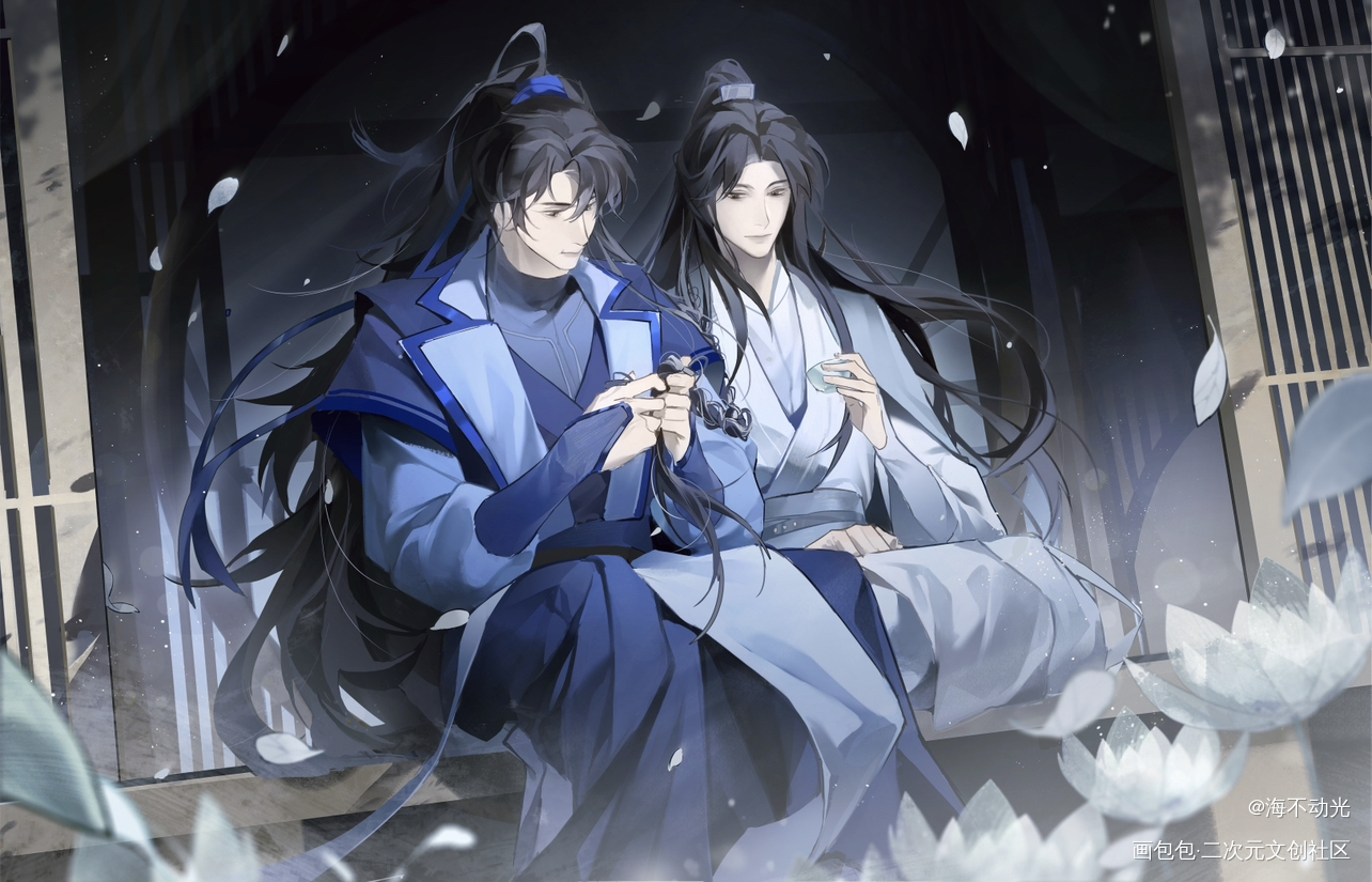 _二哈和他的白猫师尊绘画作品