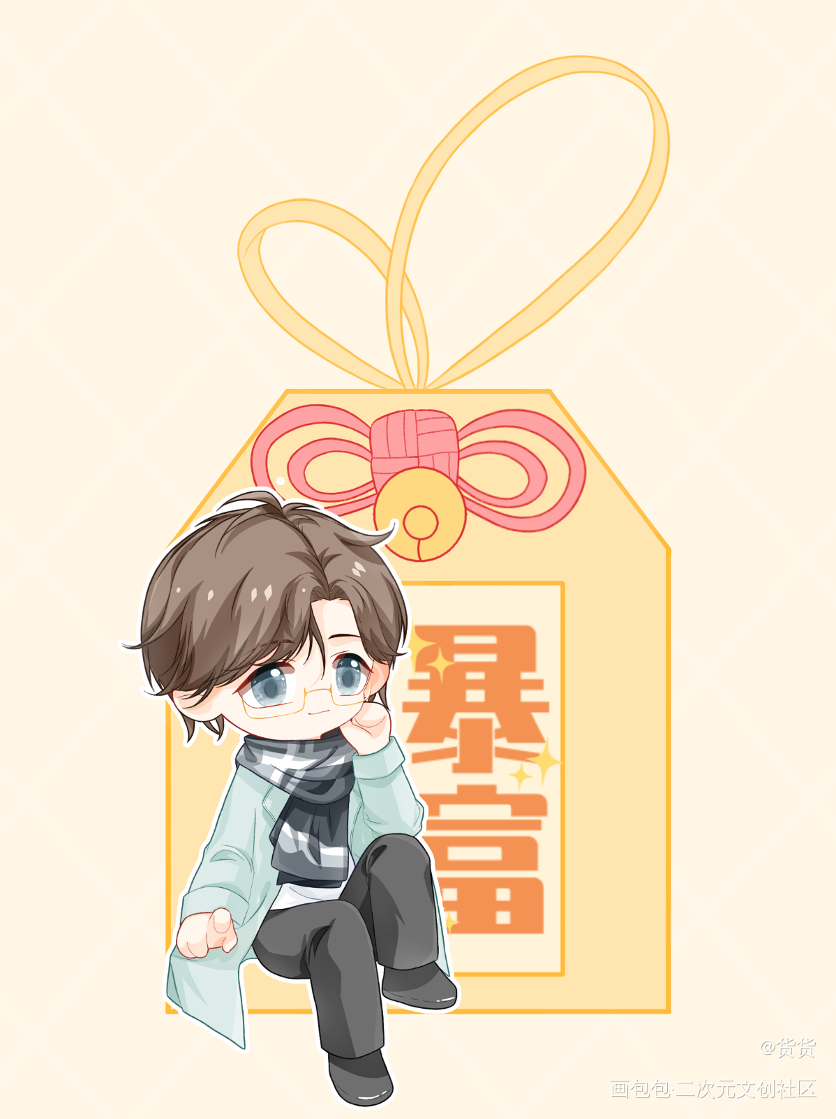 ♥(｡￫v￩｡)♥_无污染无公害Q版绘画作品