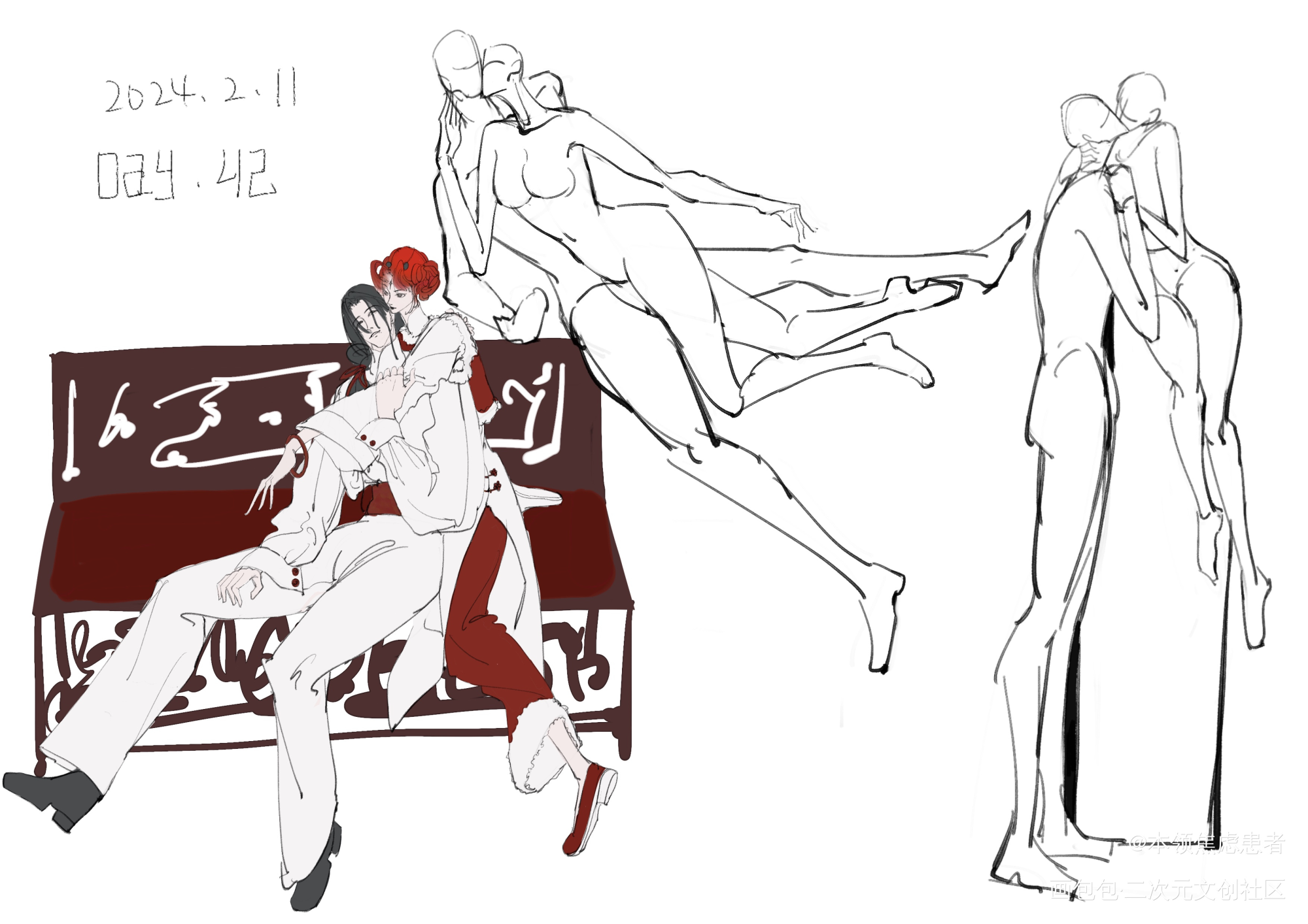 速写day42_奖学金计划绘画作品