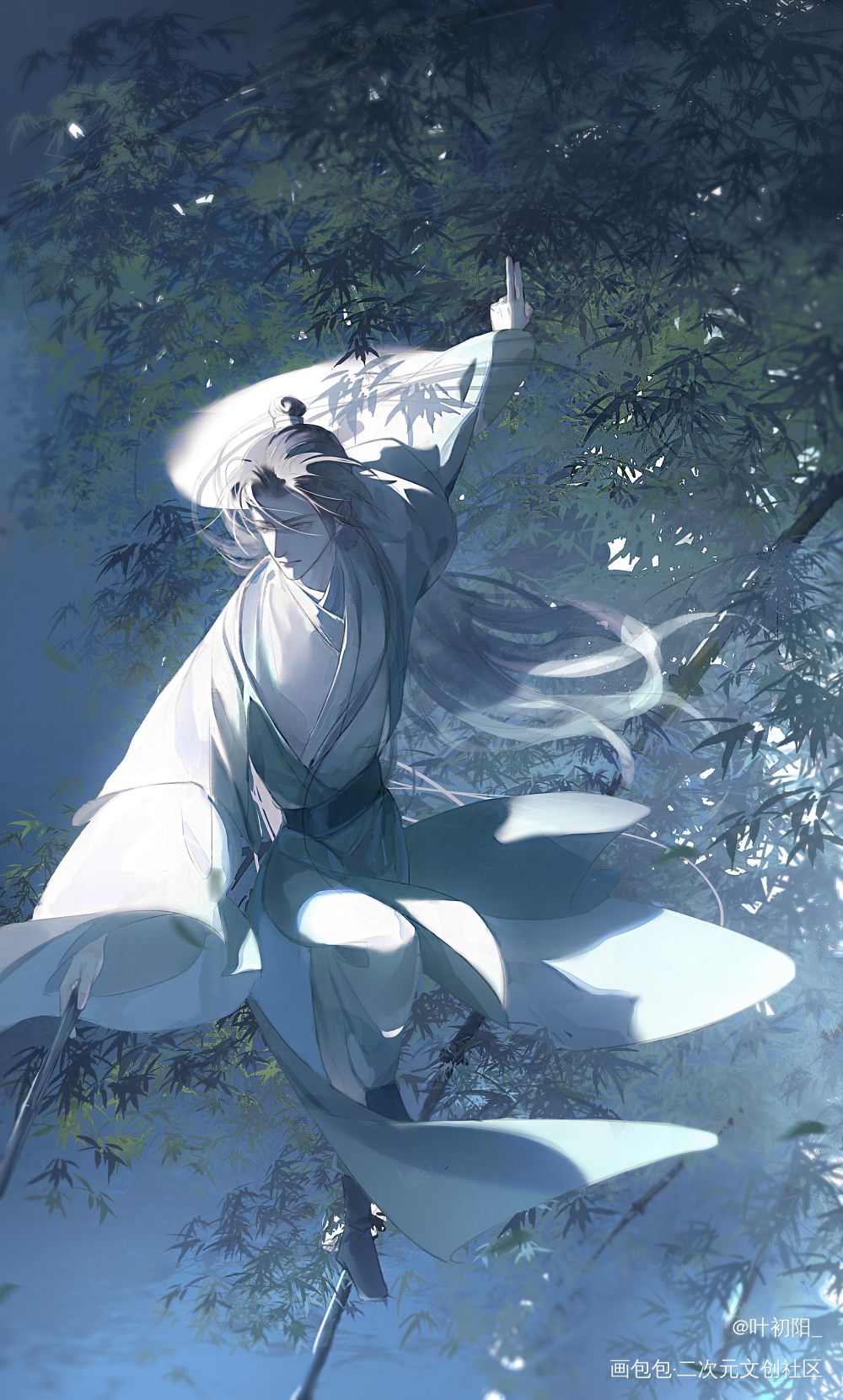 光风霁月沈掌教！_千秋沈峤古风插画绘画绘画作品