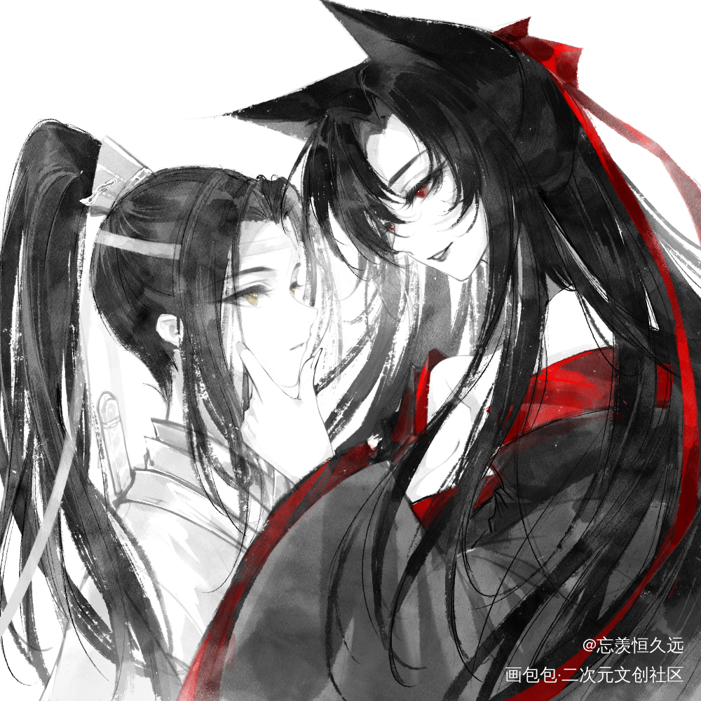 忘羡bg_魔道祖师忘羡蓝忘机·魔道祖师魏无羡·魔道祖师绘画作品