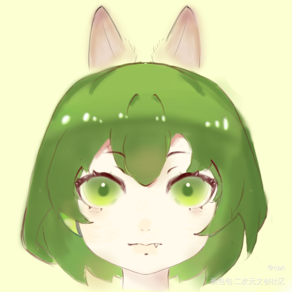 机绿_小绿和小蓝绘画作品