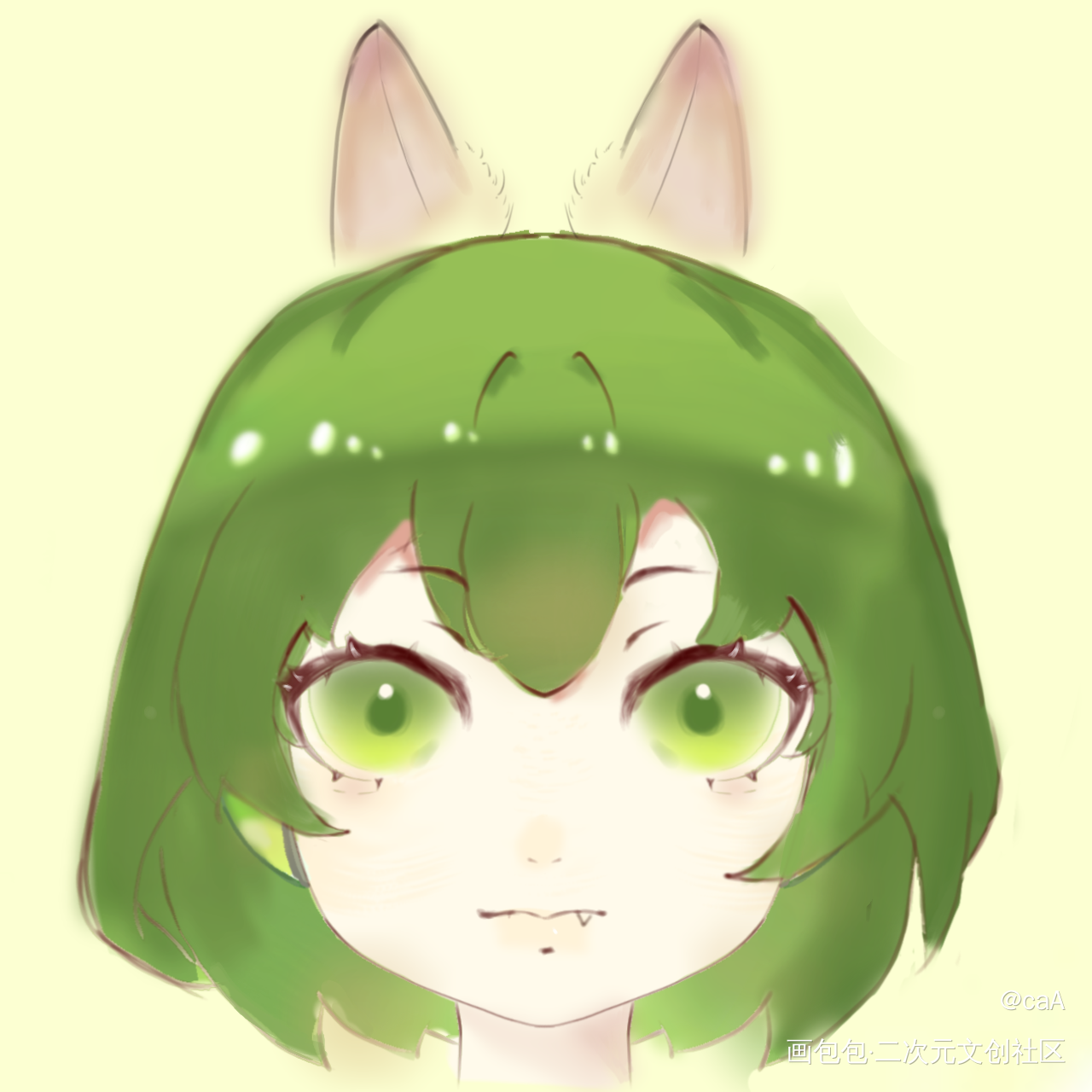 机绿_小绿和小蓝绘画作品