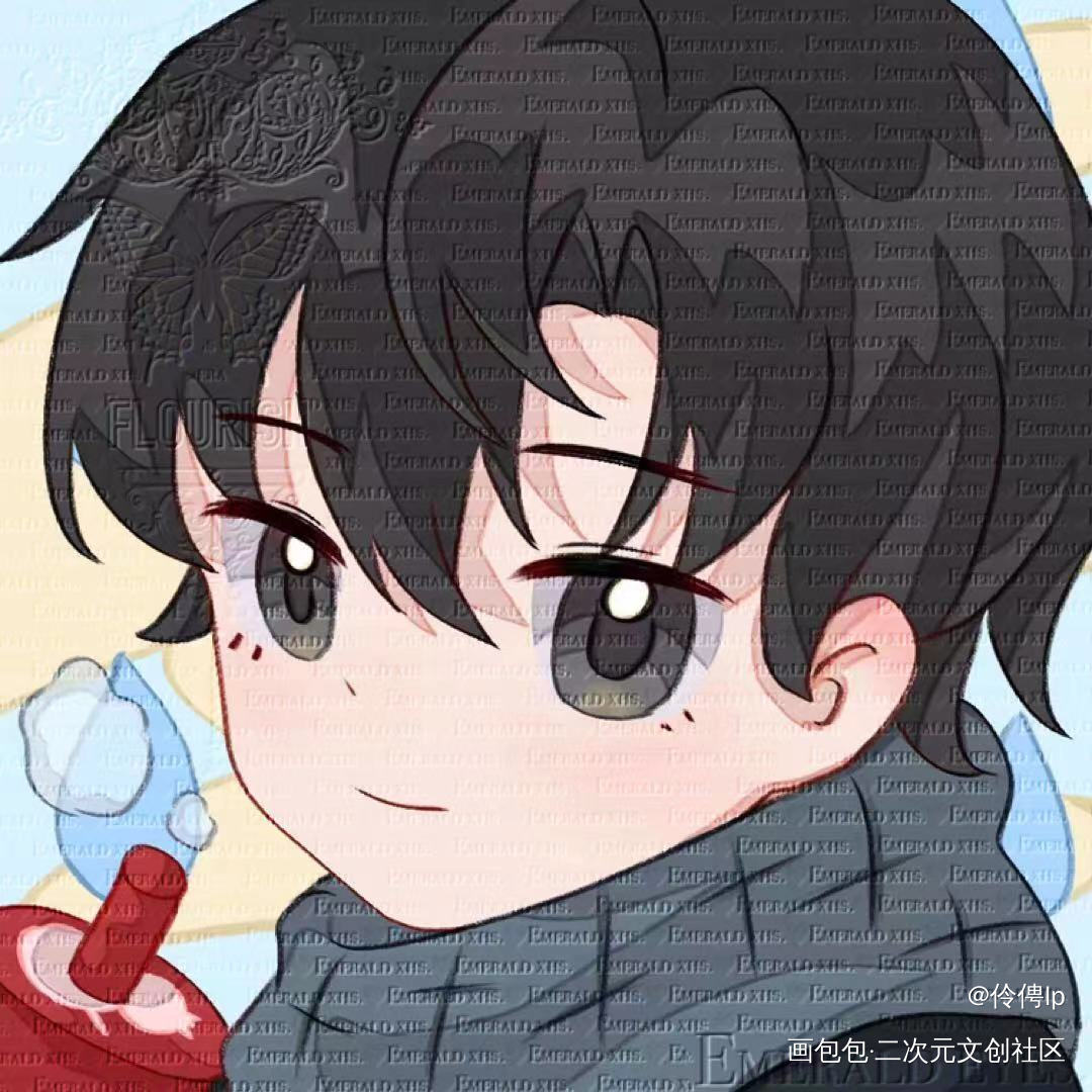 小情侣_可爱过敏原绘画作品