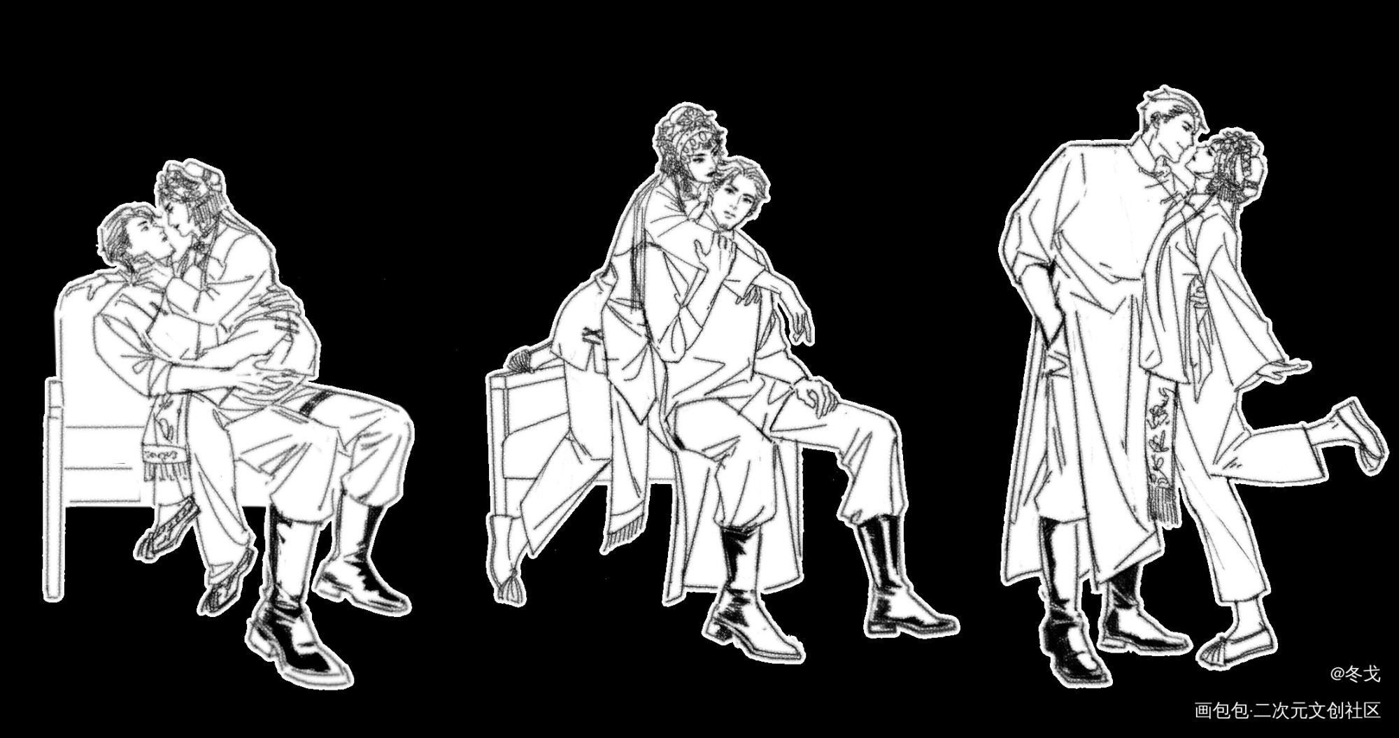 游龙戏凤（？_奖学金计划绘画作品