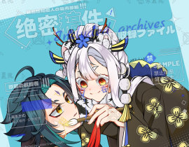 双人胸像_绘画作品