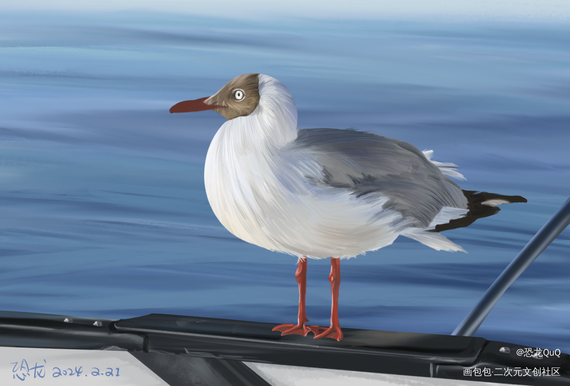day52！肥海鸥_奖学金计划绘画作品