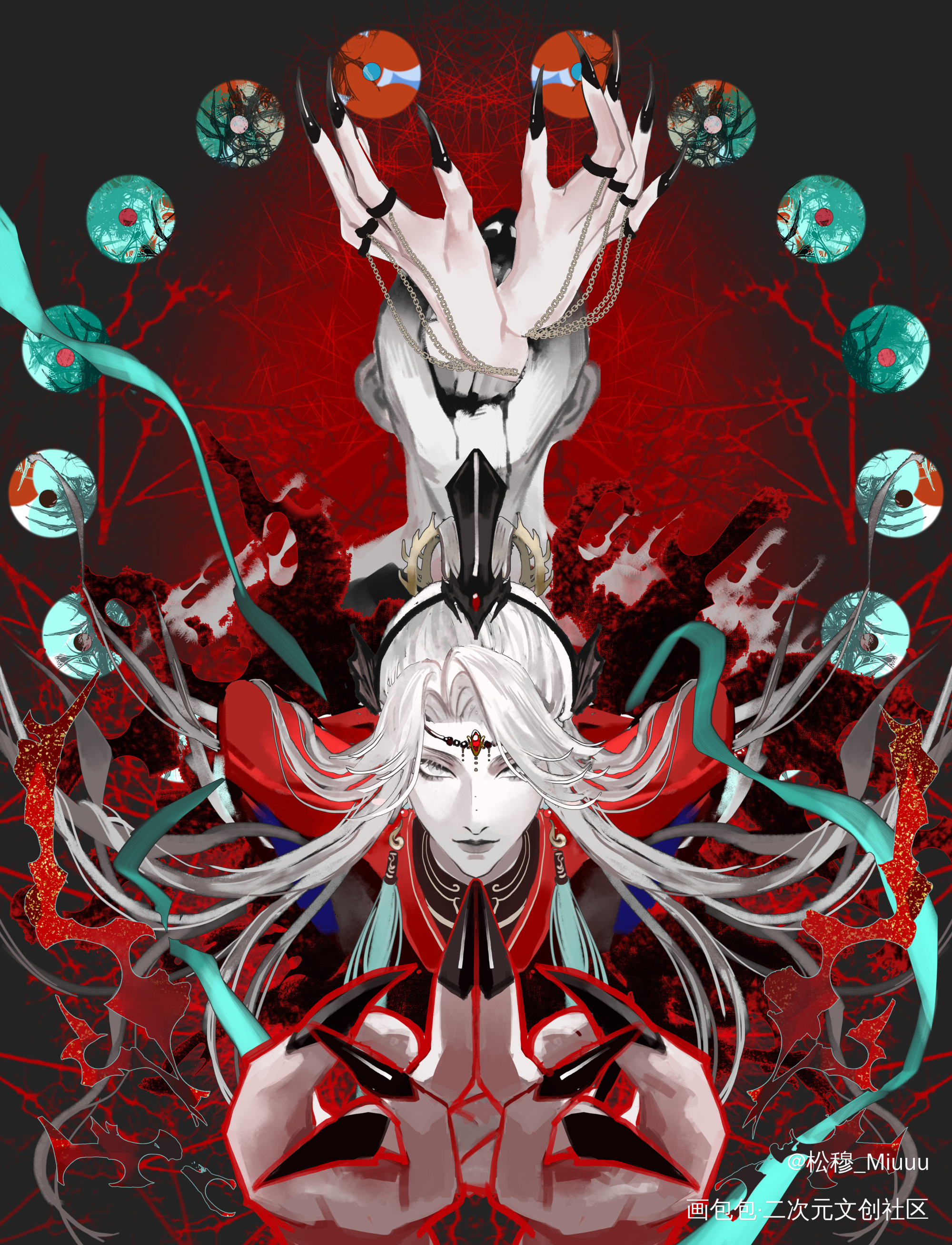 白莲般的手指_代号鸢代号鸢张修绘画作品