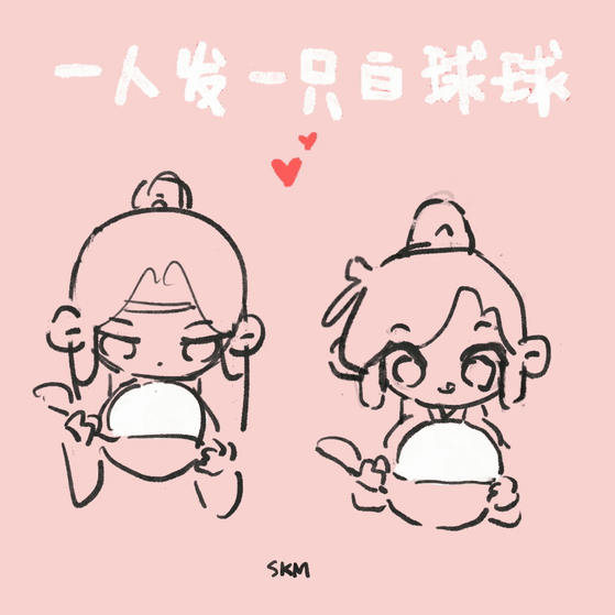 ～～～软软甜甜～～～_魔道祖师绘画作品