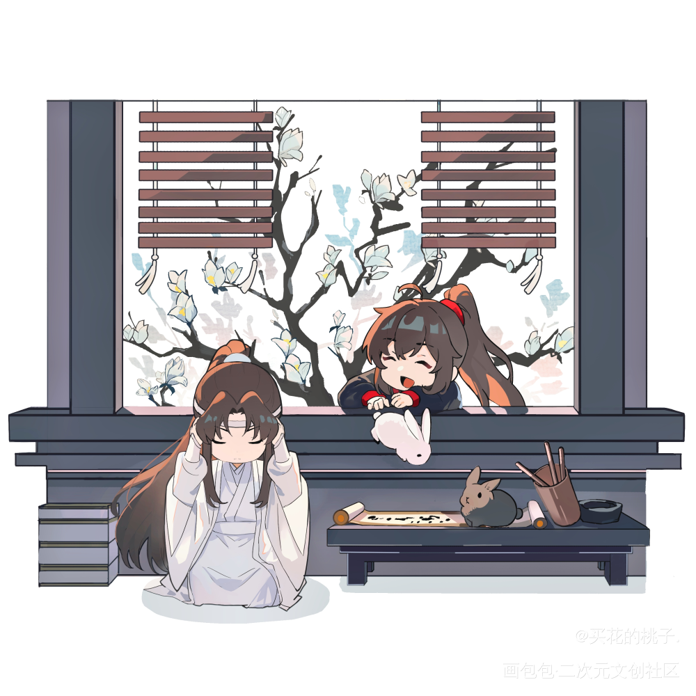 玉兰_魔道祖师忘羡绘画作品