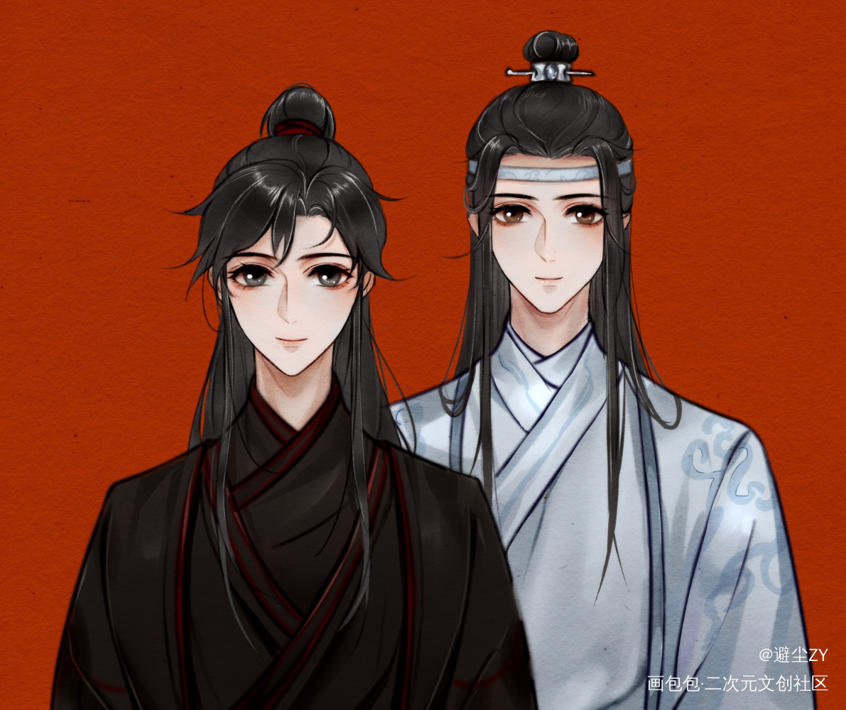 忘羡结婚照_魔道祖师绘画作品