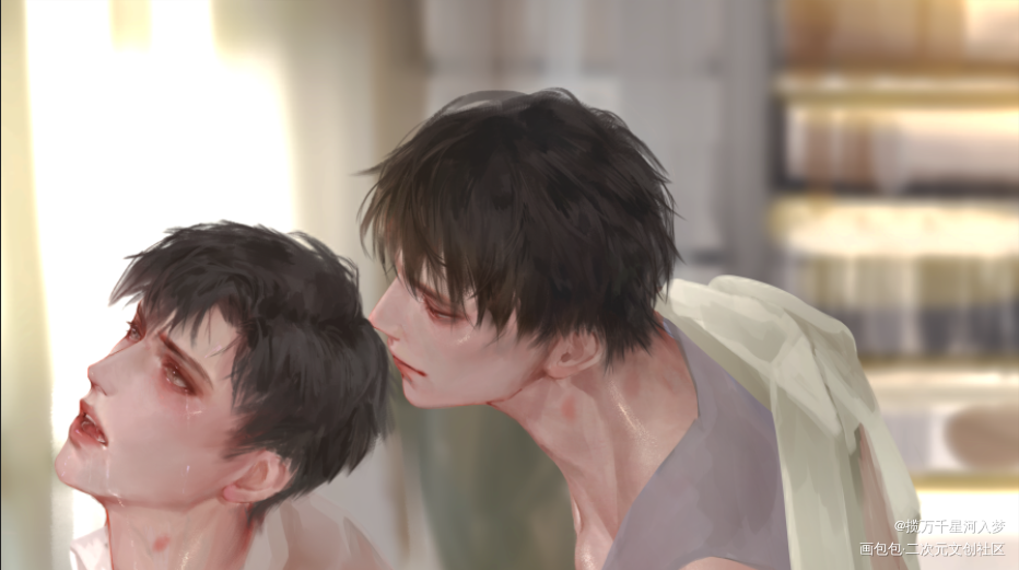 <李简·缱绻>_188男团李简绘画作品