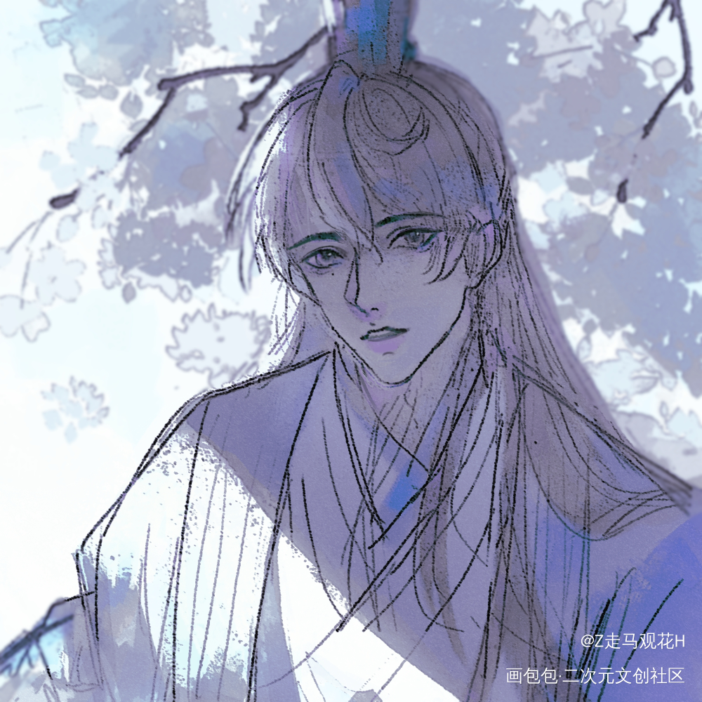 新人入驻(*ˊૢᵕˋૢ*)_代号鸢古风同人代号鸢袁基摸鱼绘画作品