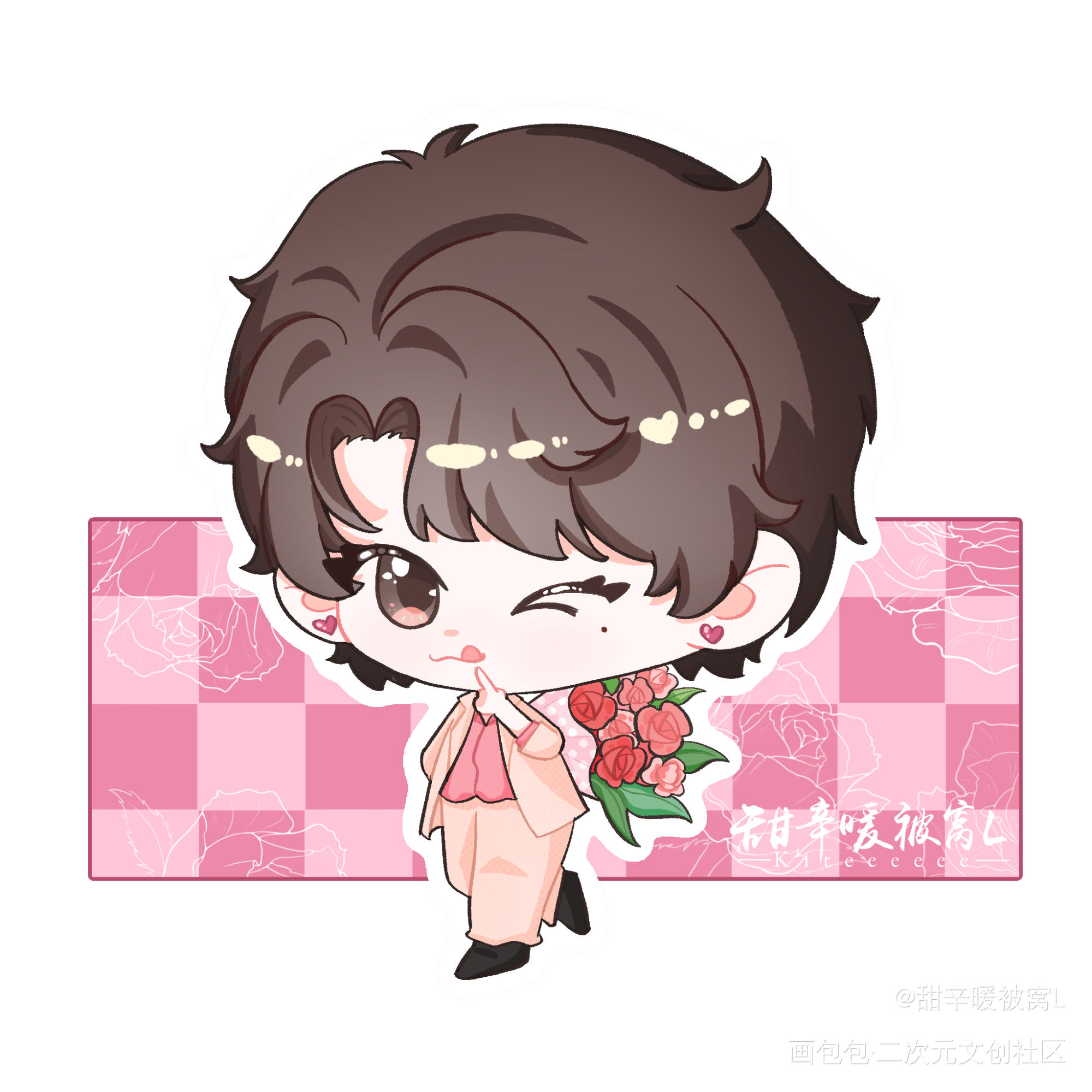 甜辛_谁把谁当真188男团赵锦辛·谁把谁当真绘画作品