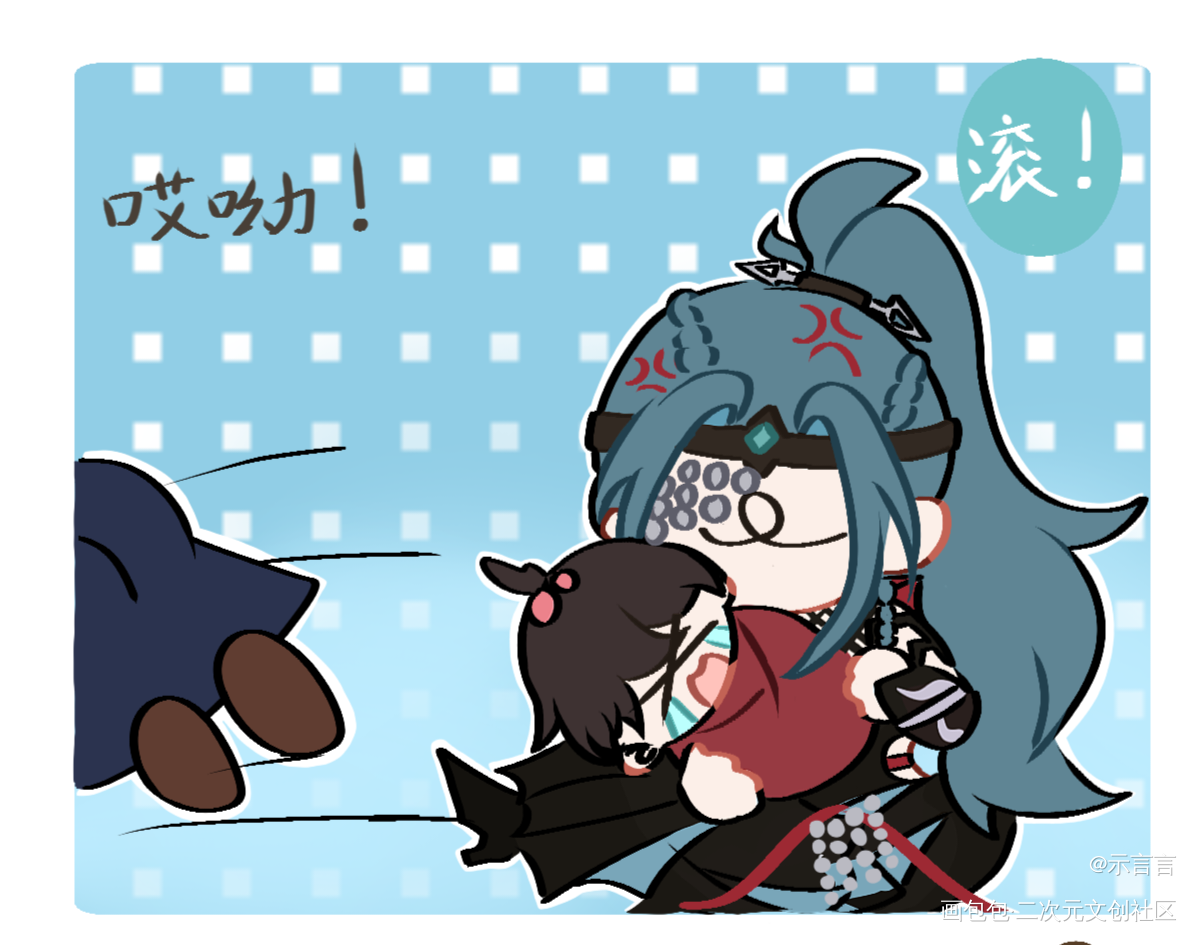 辽妈：👿 马超：🤓_代号鸢绘画绘画作品