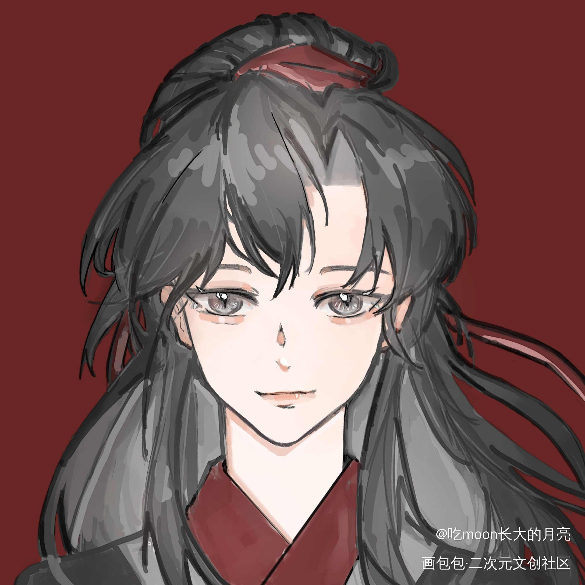 可爱羡羡_人渣反派自救系统天官赐福魔道祖师蓝忘机·魔道祖师魏无羡·魔道祖师绘画作品