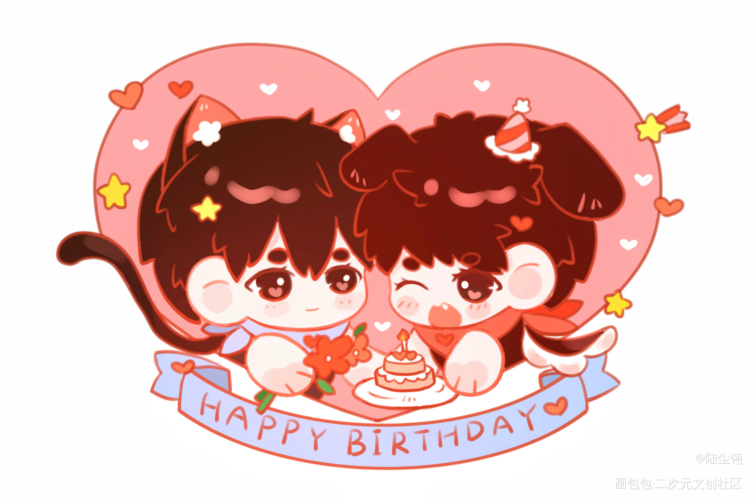 小吴生日快乐🎂_盗墓笔记瓶邪绘画作品