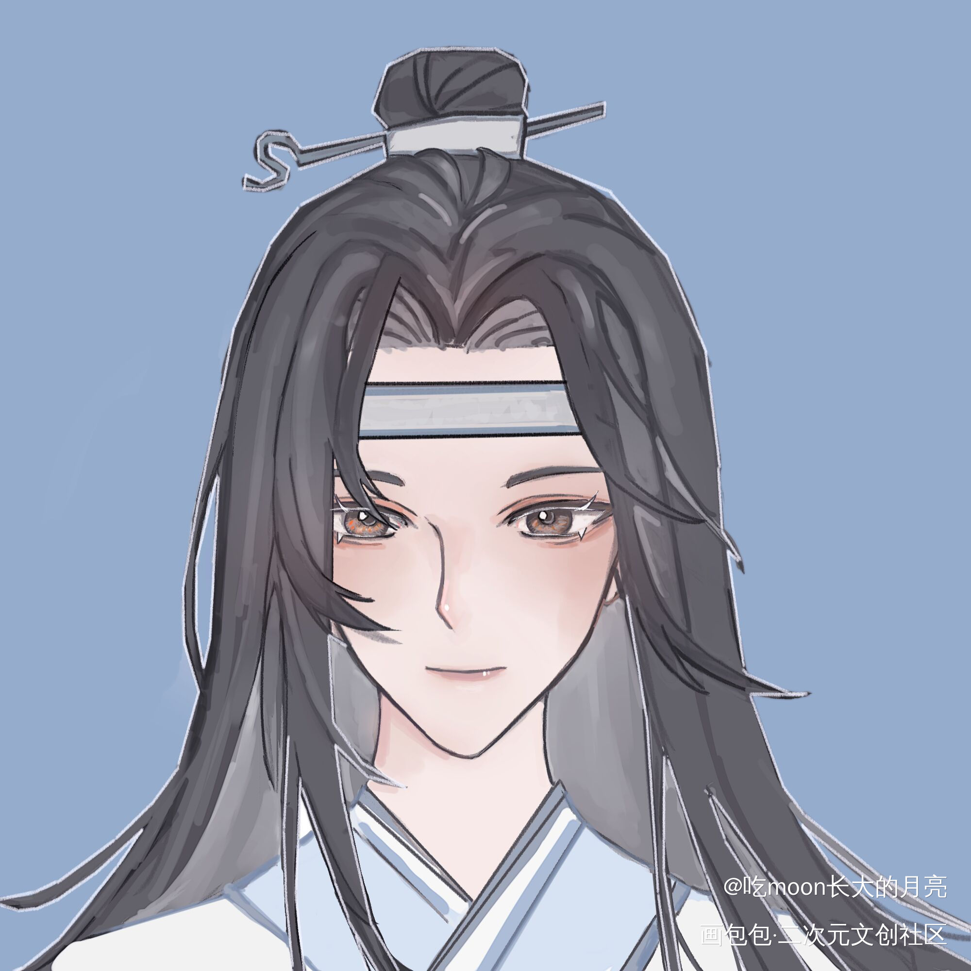 忘叽_人渣反派自救系统天官赐福魔道祖师蓝忘机·魔道祖师魏无羡·魔道祖师绘画作品