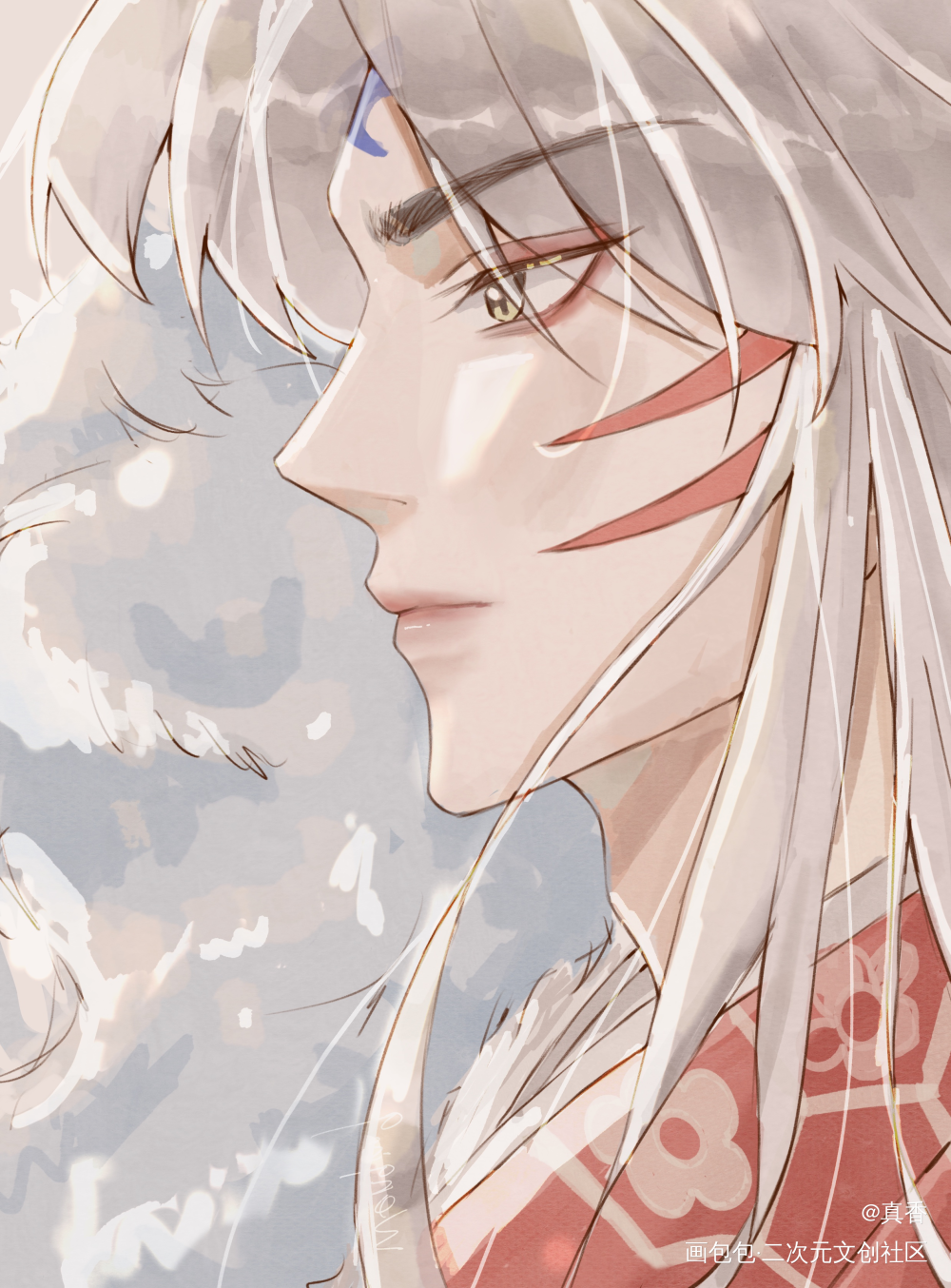 一个杀殿_犬夜叉杀生丸板绘涂我要上首推同人绘画作品