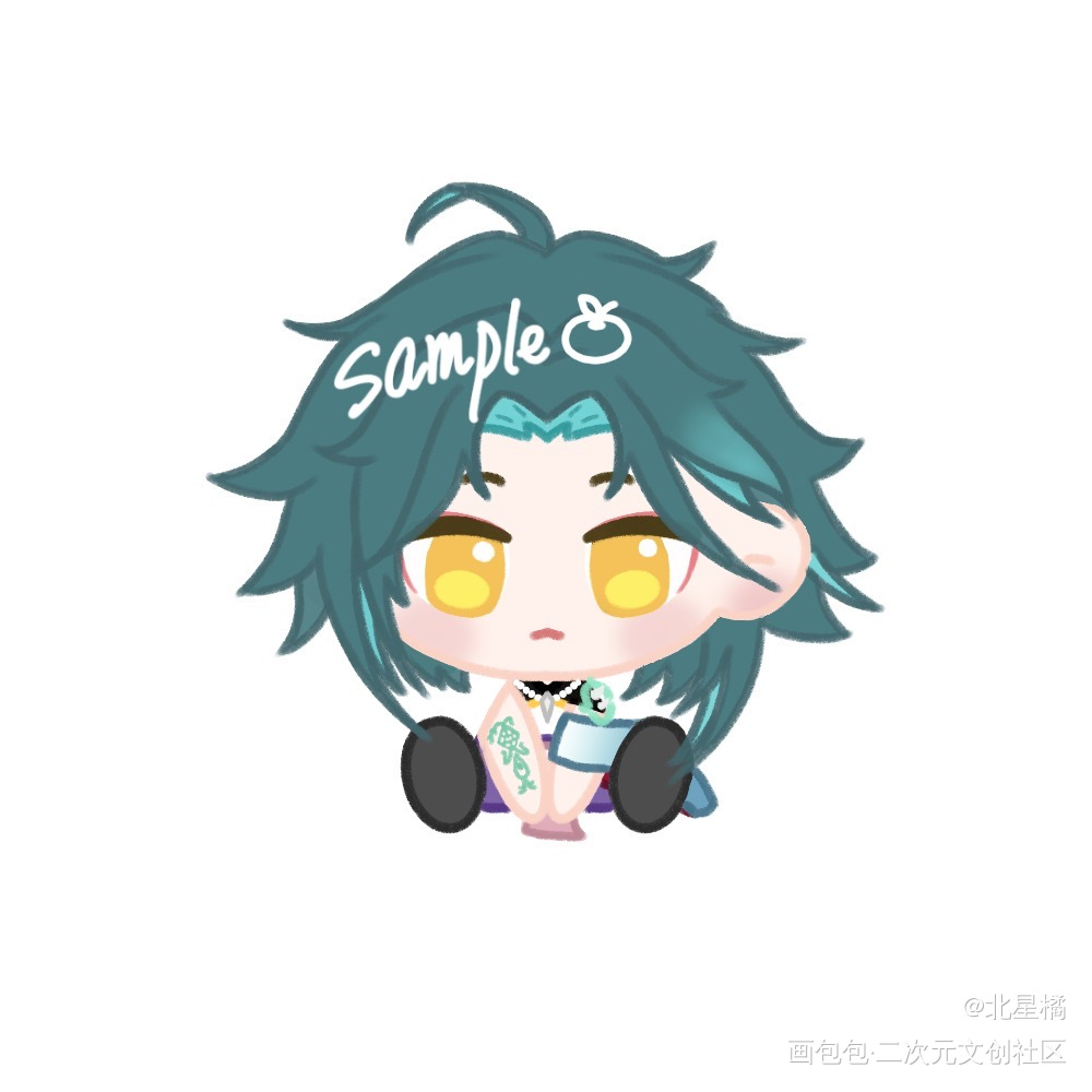 q版鼻噶人_原神摸鱼页绘画作品