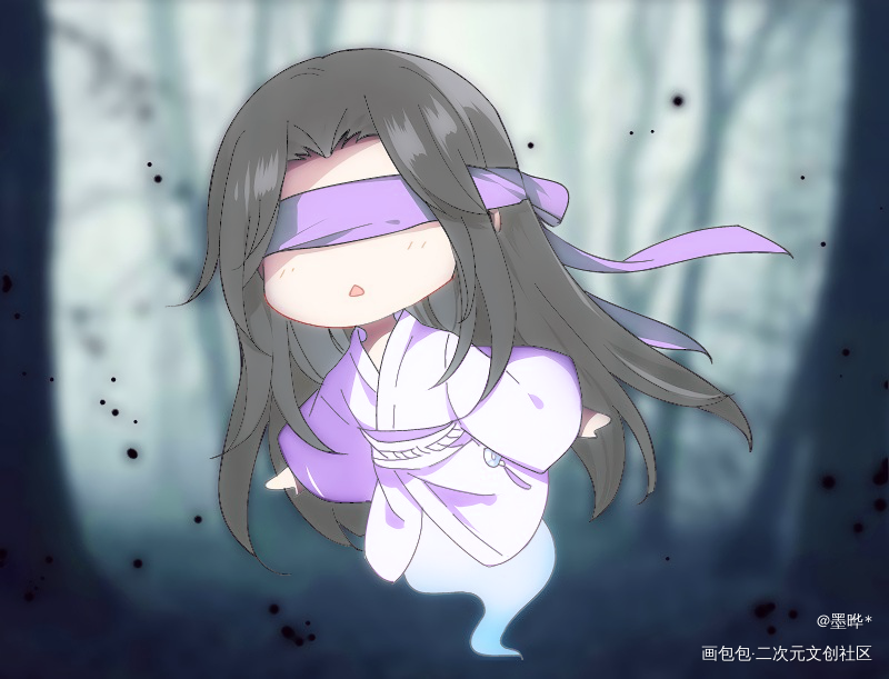 换了个色_蓝忘机·魔道祖师绘画作品