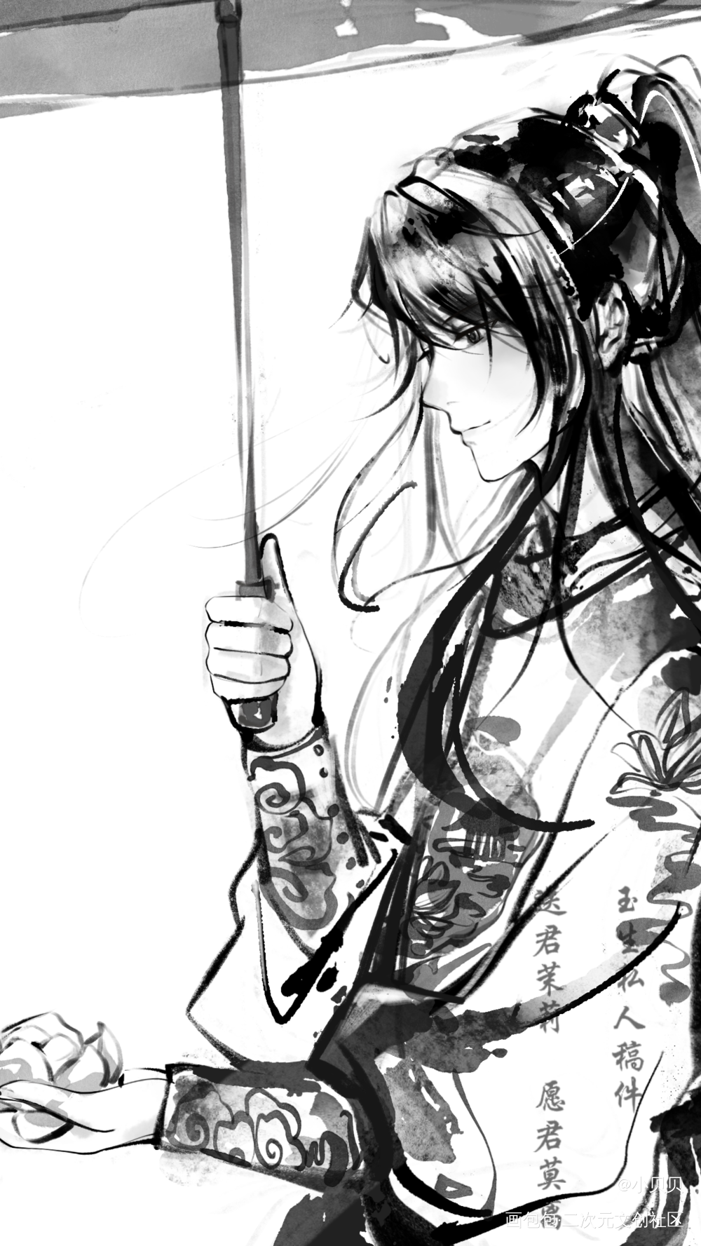 古黎_恋与深空黎深绘画作品