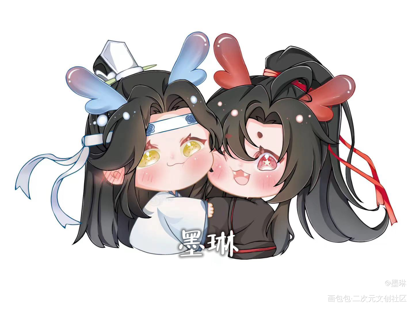 忘羡天生一对_魔道祖师绘画作品