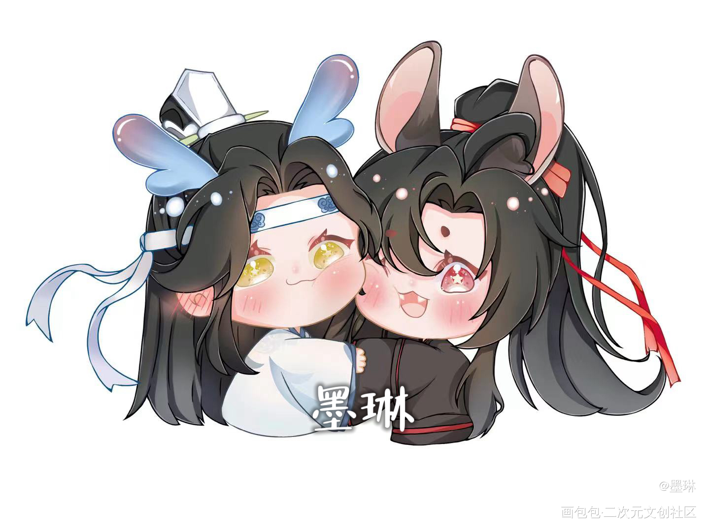 忘羡天生一对_魔道祖师绘画作品