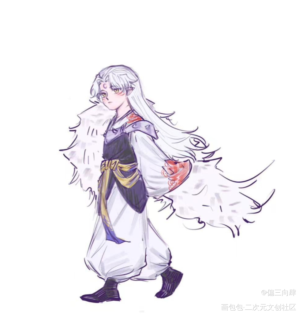 【004】_杀生丸草稿草稿流瞎几把画画画画绘画作品