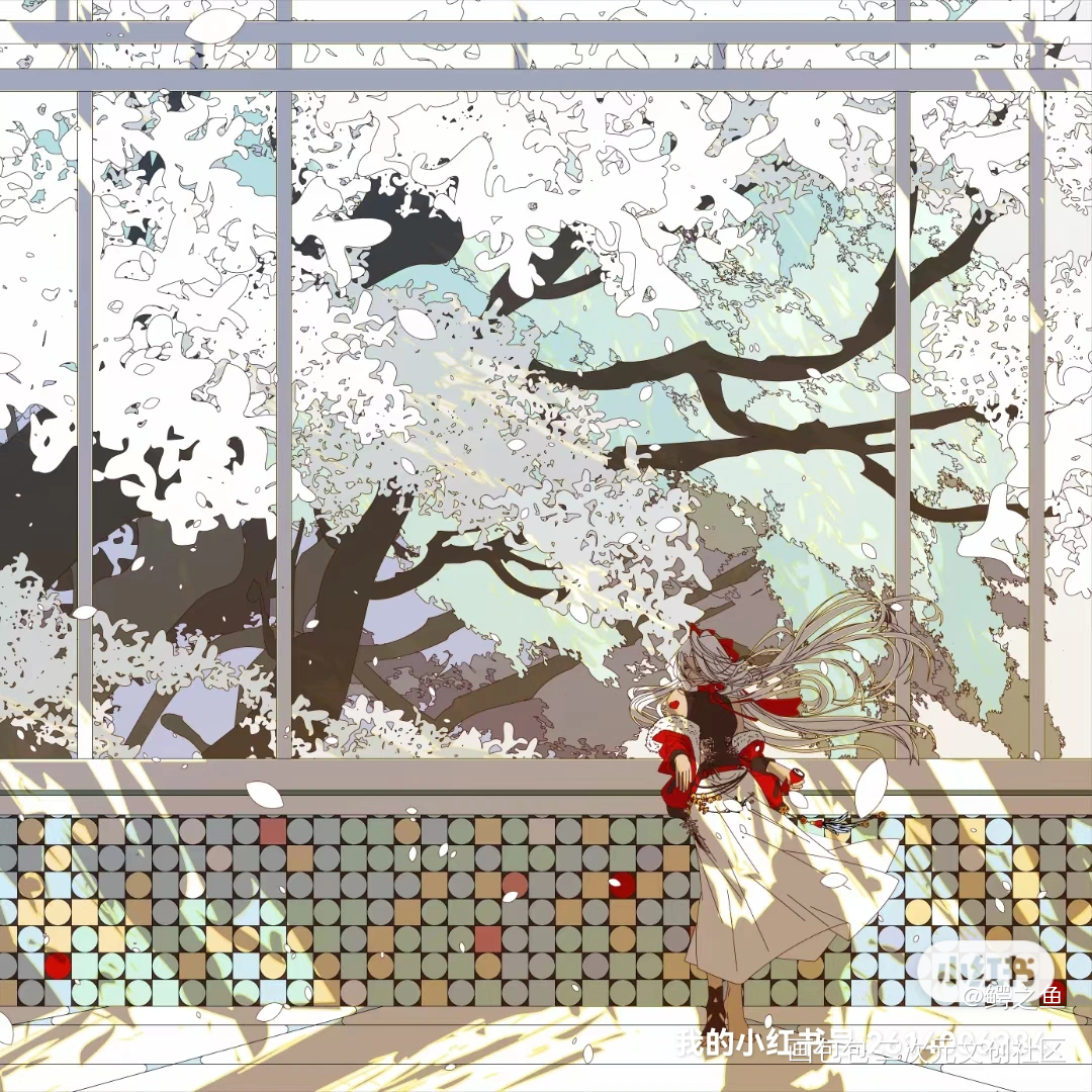 。_人物插画场景插画插画绘画作品