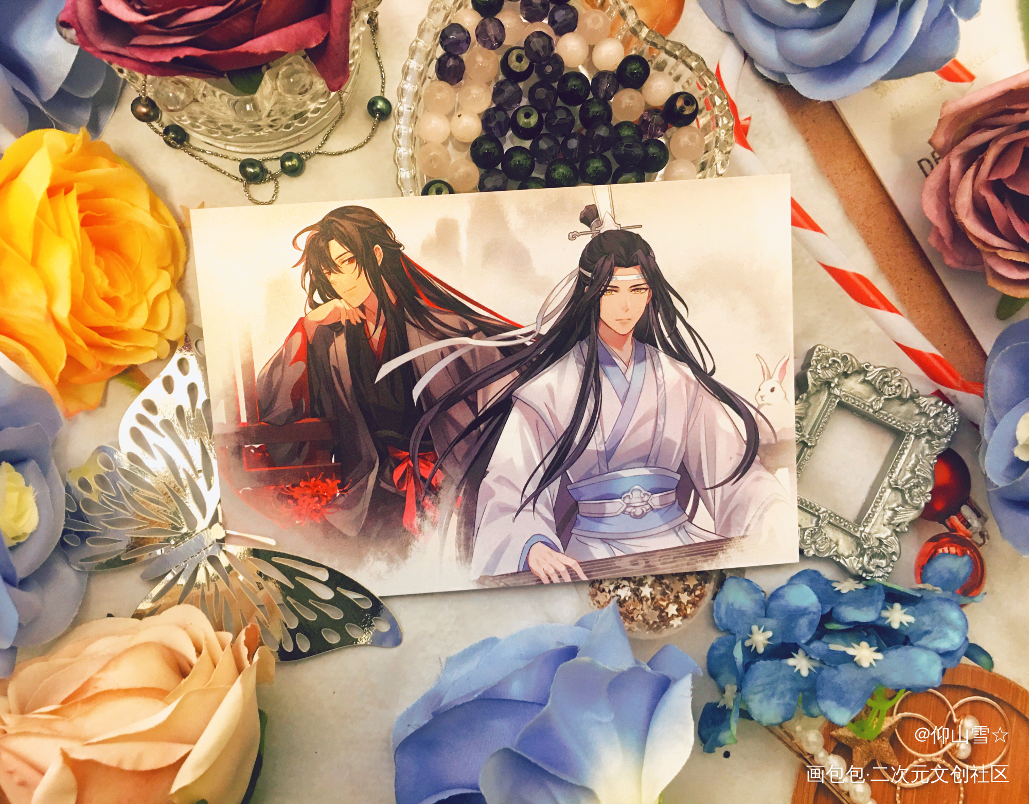 忘羡谷美_魔道祖师日常碎碎念蓝忘机·魔道祖师魏无羡·魔道祖师绘画作品