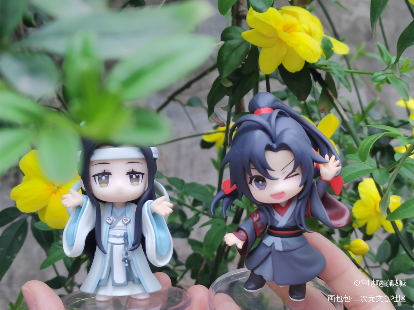 愿时光能缓，愿你笑靥如花💖_魔道祖师谷美分享随手记录春日碎片忘羡绘画作品