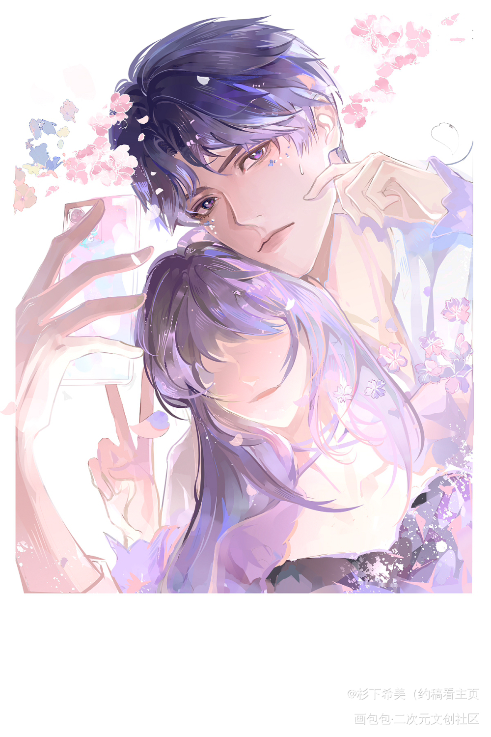 【祁煜】人间四月芳菲尽 _恋与深空恋与深空祁煜绘画作品