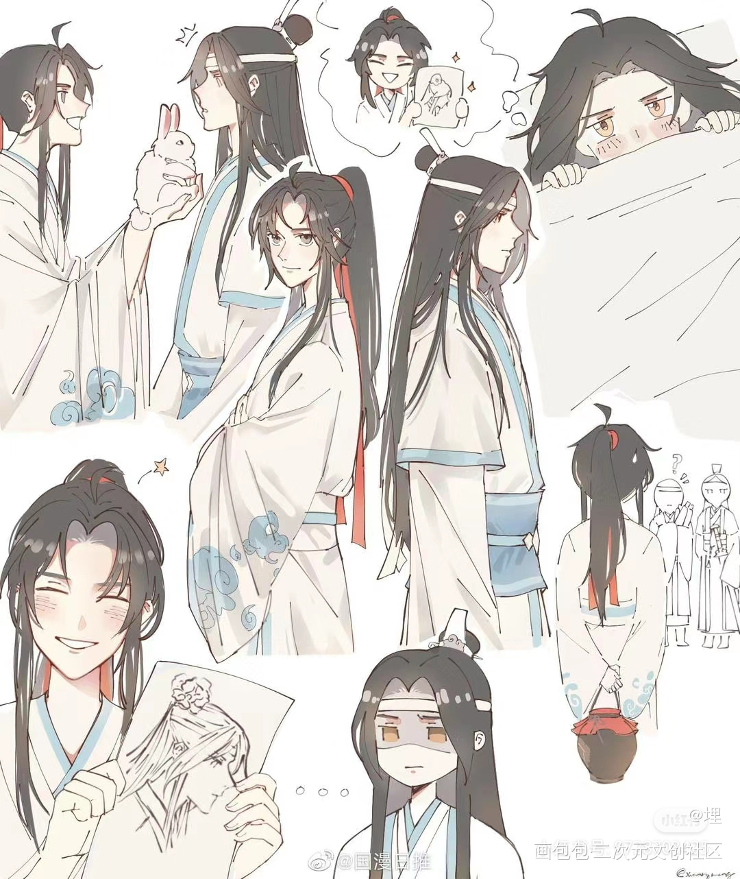 _蓝忘机·魔道祖师绘画作品