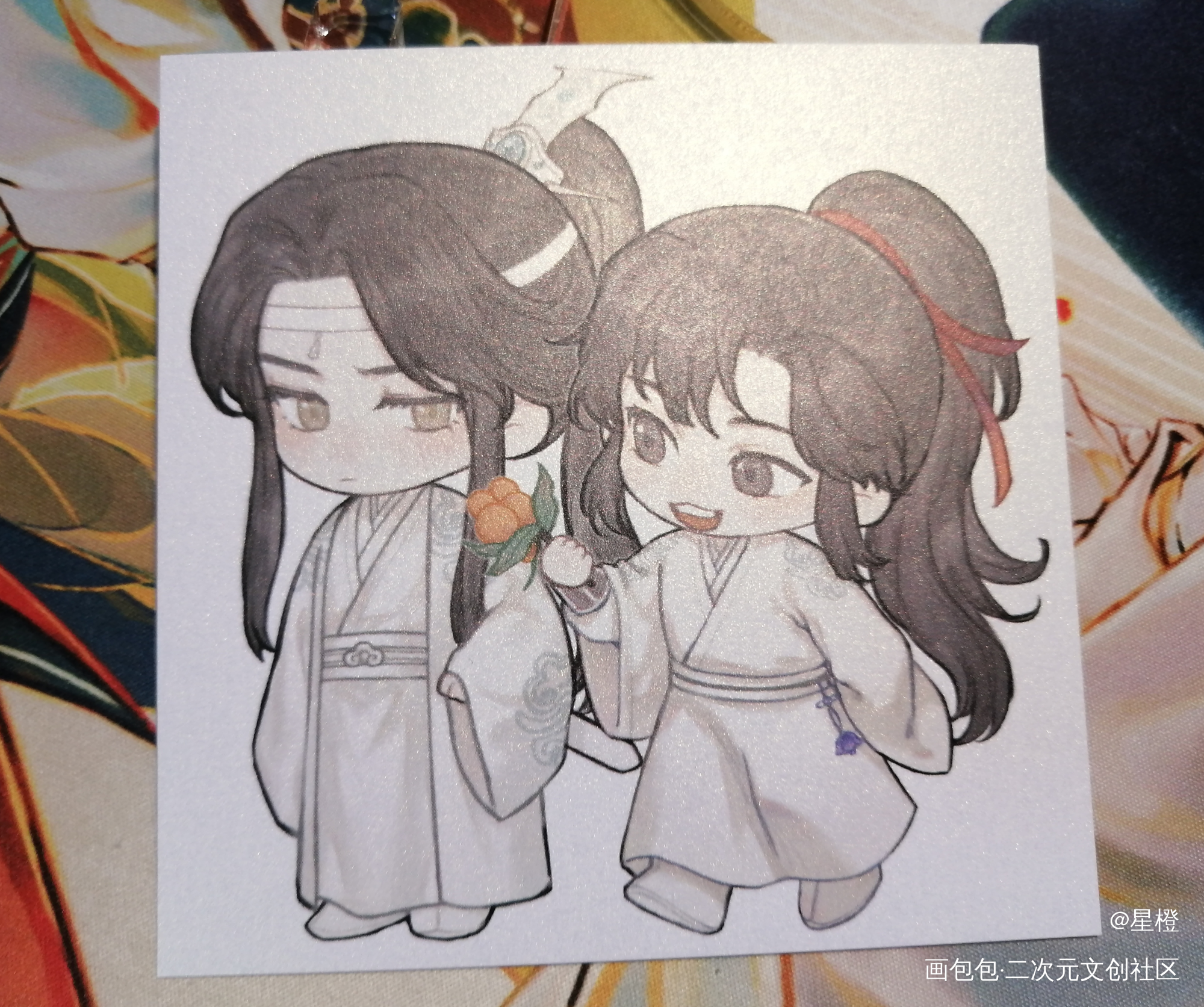 好可爱！😘_魔道祖师无料返图忘羡绘画作品